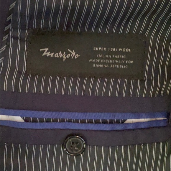 Slim fit Banana Republic blazer in navy. - Picture 4 of 5